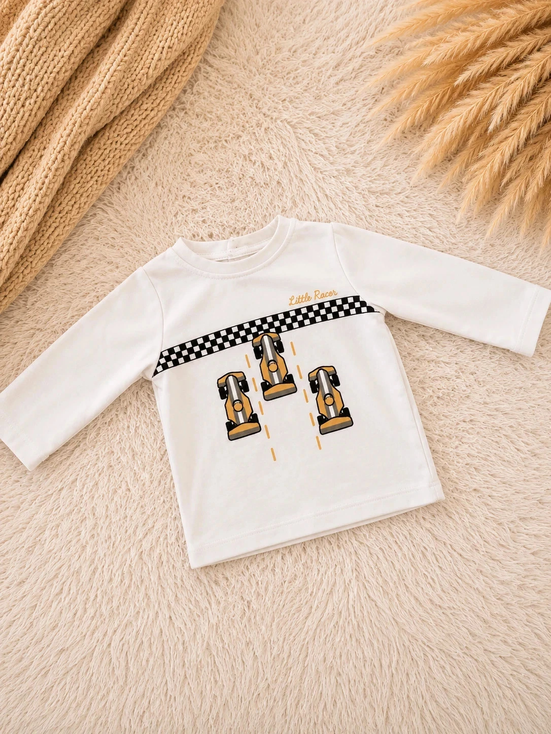 Conjunto de 4 t-shirts de mangas compridas para bebê – Tamanho 6 meses – photo 4